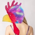 thumbnail image 7 of Hsqqdc Realistic Plush Rooster Shape Hat, Animal Theme Headdress for Party, 7 of 7