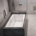 thumbnail image 4 of Malibu Home Coronado Rectangle Massaging Air Jet Bathtub 60"x 42"x 22" in White, 4 of 5