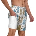 thumbnail image 3 of Picia Cartoon Poodle Dog pattern Mens Swim Trunks with Compression Liner Stretch Beach Shorts Quick Dry with Zipper Pockets No-Chafing Board Shorts-Large, 3 of 9
