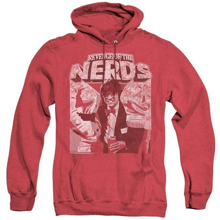 Trevco Sportswear TCF806-AHH-2 Revenge of the Nerds & Mu Party Adult Heather Hoodie, Red -