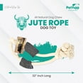 thumbnail image 4 of PetYupp Cotton Rope Dog Toy Durable Chew Toy with Buffalo Horn for Light Chewers, Rope 32", 4 of 5