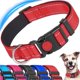 thumbnail image 1 of Collar reflectante ajustable básico con acolchado de neopreno suave, de nailon resistente, para cachorros, perros pequeños, medianos y grandes, rojo, talla M: 13-19.7 pulgadas, 1 of 5