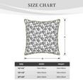 thumbnail image 4 of Fotbe Snake Pattern Velvet Decorative Throw Pillow Covers with Elegant Piping, Soft Plush Cushion Cover for Sofa, Bed, Car, Office-18"x18", 4 of 8