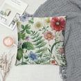 thumbnail image 2 of JRXY  Spring Floral Throw Pillow Covers Garden Flowers Birds Decorative Pillows Outdoor Cushion Cases for Couch Sofa Bed Home Decor 24x24in, 2 of 5