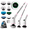 Pink, variant on Swyprrix Electric Bathroom Cleaning Brush Spin Scrubber Full Body Waterproof IPX7 with Adjustable Handle, 8 Replaceable Brush Heads for Bathtub/Kitchen/Window/Home -SD-CTB01  (Pink)