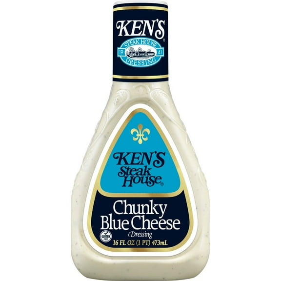Pack of 4 Ken's Steak House Chunky Blue Cheese Dressing - 16 oz - Package may vary