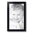 thumbnail image 2 of ArtToFrames 10" x 17" Satin Black Bull Nose Picture Frame, 10x17 inch Black Wood Poster Frame (WOM-1417), 2 of 7