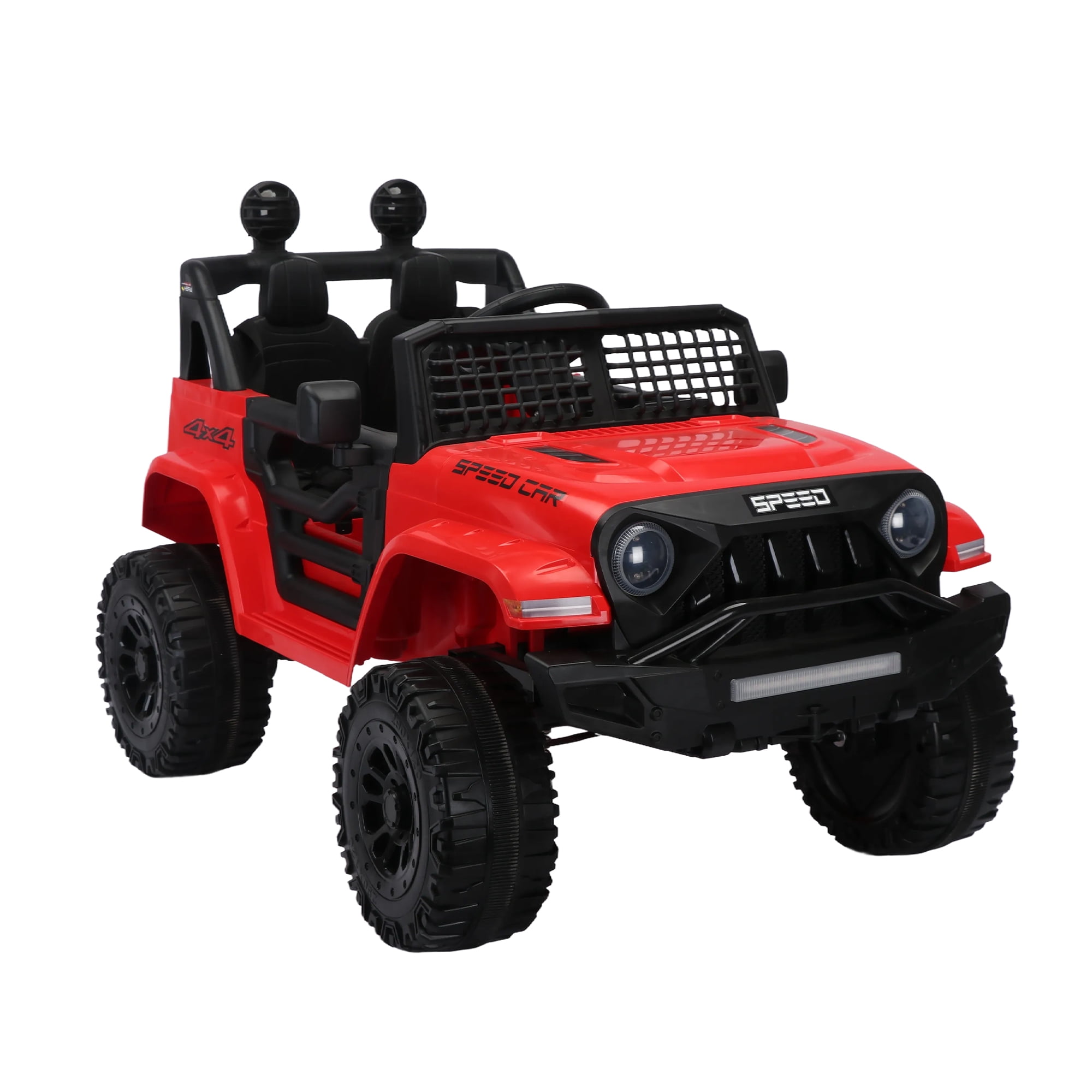 Resenkos 12v Battery-Powered Toy Truck for Kid, Kids Ride On Truck Electric Vehicle with Parents Remote Control, Three Speed Adjustable, Red Resenkos 12v Battery-Powered Toy Truck for Kid, Kids Ride On Truck Electric Vehicle with Parents Remote Control, Three Speed Adjustable, Red