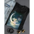 thumbnail image 3 of Pastell Angel Of Dreams And Wishes T-Shirt Womens -Charlotte Bird Designs, Female Regular Fit, 3 of 4