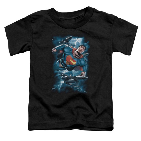 Superman - Stormy Flight - Toddler Short Sleeve Shirt - 4T