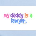 thumbnail image 2 of CafePress - My Daddy Is A Lawyer (PASTEL) Infant Bodysuit - Baby Light Bodysuit, Size Newborn - 24 Months, 2 of 4