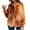Brown#1, variant on Womens Velvet Long Sleeve Shirt Button Down Retro Lapel Jackets Fall Casual Loose Lightweight Tops with Pocket Going Out Top Ladies