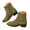 Dark Green, variant on Leozcaa Women's Heeled Ankle Boots Fashion Pointed Toe Chunky Block Heel Side Zipper Suede Short Booties