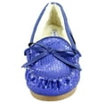 thumbnail image 2 of The Doll Maker Sequins Sparkle Moccasin - Gitter Sapphire - TD1541727C-12, 2 of 6