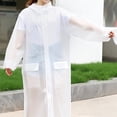 thumbnail image 6 of YeekTok Portable Eva Resuable Raincoat with Pockets Hat Rain Poncho Elastic Cuff Sleeves, 6 of 10