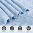 thumbnail image 4 of Green Essen 4 Pack Oversized Bath Towel Sets 700 GSM Soft Shower Towels 35 x 70 Inches Quick Dry Bath Sheets Highly Absorbent Bath Towel Clearance for Bathroom Spa Hotel Gym(Blue), 4 of 8