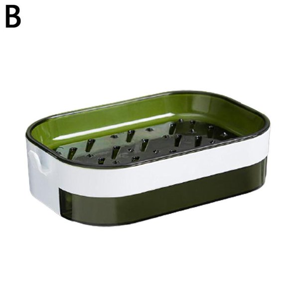 Wall Mounted Self Adhesive Shower Soap Dish Shower Box Soap Storage