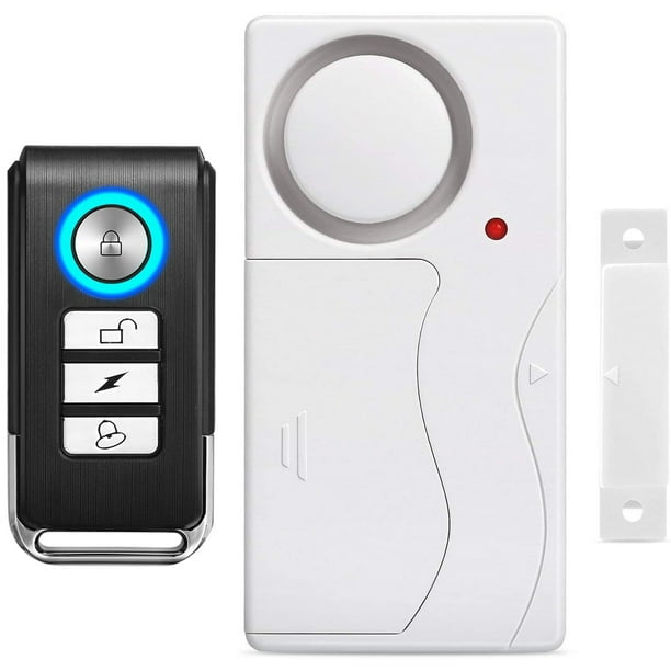 Alarma de puerta WSDCAM, inalámbrica, antirrobo, control remoto, alarmas de seguridad para puertas y ventanas