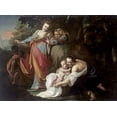 thumbnail image 2 of Cignaroli, Gianbettino 18x14 White Modern Wood Framed Museum Art Print Titled - The Finding of Moses, 2 of 4