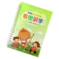 thumbnail image 3 of unbranded Cursive Grooved Handwriting Books Light Green Paperboard Learn Characters Through Pictures 1Pack Back to School, 3 of 6