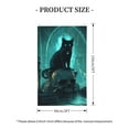 thumbnail image 2 of Halloween House Flags, Halloween Vintage Skull Black Cat Halloween Decor Double Sided Outdoor Flag with Grommet, Decorative Flags for Garden YardHalloween Decorations, Porch Flag 3x5FT, 2 of 6