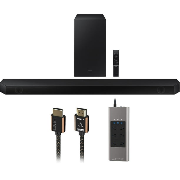 Samsung HW-Q600B/ZA 3.1.2ch Soundbar with Dolby Audio DTS:X 2022 Bundle Austere 5-Series 6 Surge Protection with Omniport USB and 3-Series 4K HDR HDMI Cable 1.5m - Walmart.com