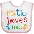 thumbnail image 3 of Inktastic My Tio Loves Me Boys or Girls Baby Bib, 3 of 4