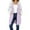 Purple, variant on Mgmyaa Women's Long Jacket Color Block Hooded Fleece Coat Long Sleeve Zip Front Duster Jacket Outerwear