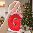 thumbnail image 4 of PALIFEUR 26 Letters Christmas Ornaments 2025 Hanging Cloth Christmas Pendant Decor Bows Christms Ornaments for Xmas Tree Decoration Holiday Family Decor Gifts, G, 4 of 5