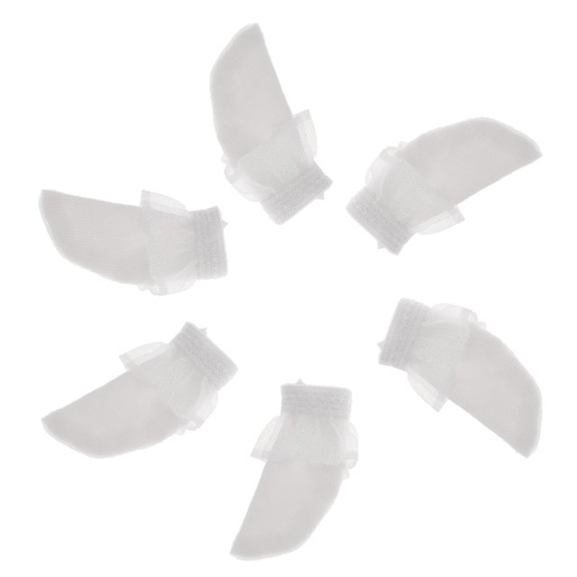 Calcetines de Encaje para Trajes de Vestir Sunnimix 3 Pares Blythe Blanco