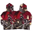 thumbnail image 4 of Attack On Titan Full Zip Hoodies Hooded Long Sleeve Jacket Lightweight Sweatshirt Warm Winter Coats XL, 4 of 6