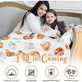 thumbnail image 3 of Pumpkin Throw Blanket Pumpkin Spice Blanket Thanksgiving Harvest Home Decor Pumpkin Lover Soft Fleece Blankets for Couch Chair Bedroom (50"x60"), 3 of 6