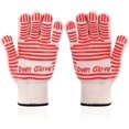thumbnail image 1 of 2 Pcs Gants de Four Résistants à la Chaleur, Mitaines de Four Révolutionnaires 932°F Résistantes à la Chaleur Extrême - Épais, Légers et Flexibles - à Utiliser dans le Four Hollandais, Gros Œuf Vert, Pierre à Pizza, Poêle en Fonte, Rouge, 1 of 6