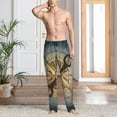 thumbnail image 2 of Naloa Vintage Compass Pajama Pants Men, PJ Bottoms, Sleep & Lounge Pants-Medium, 2 of 6