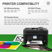 61 Ink Cartridges Compatible for HP 61XL 61 XL for Envy 4500 4501 4502 5530 Deskjet 2540 30501000 1050 1056 1510 1512 1010 1055 OfficeJet 4630 Printer International Version (2 Black)