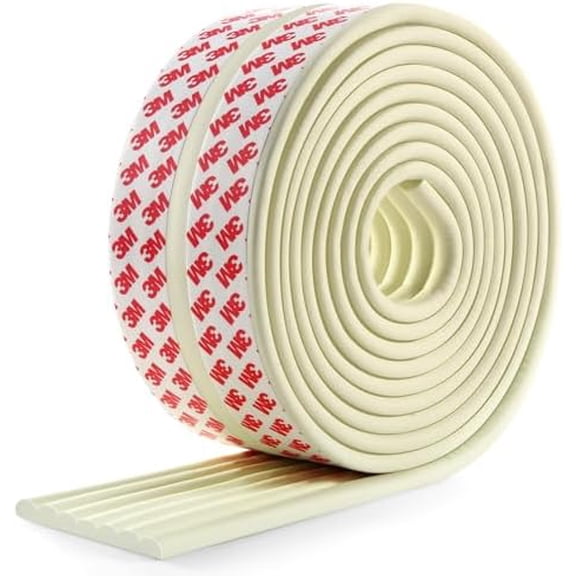 Baby Proofing Edge Corner Protector,16.4 ft Edge Guards Padding with 3M Adhesive, Extra-Wide Soft Rubber Foam Padding, Furniture,Sharp Edge Safety Corner Edge Bumper Guard- Cream