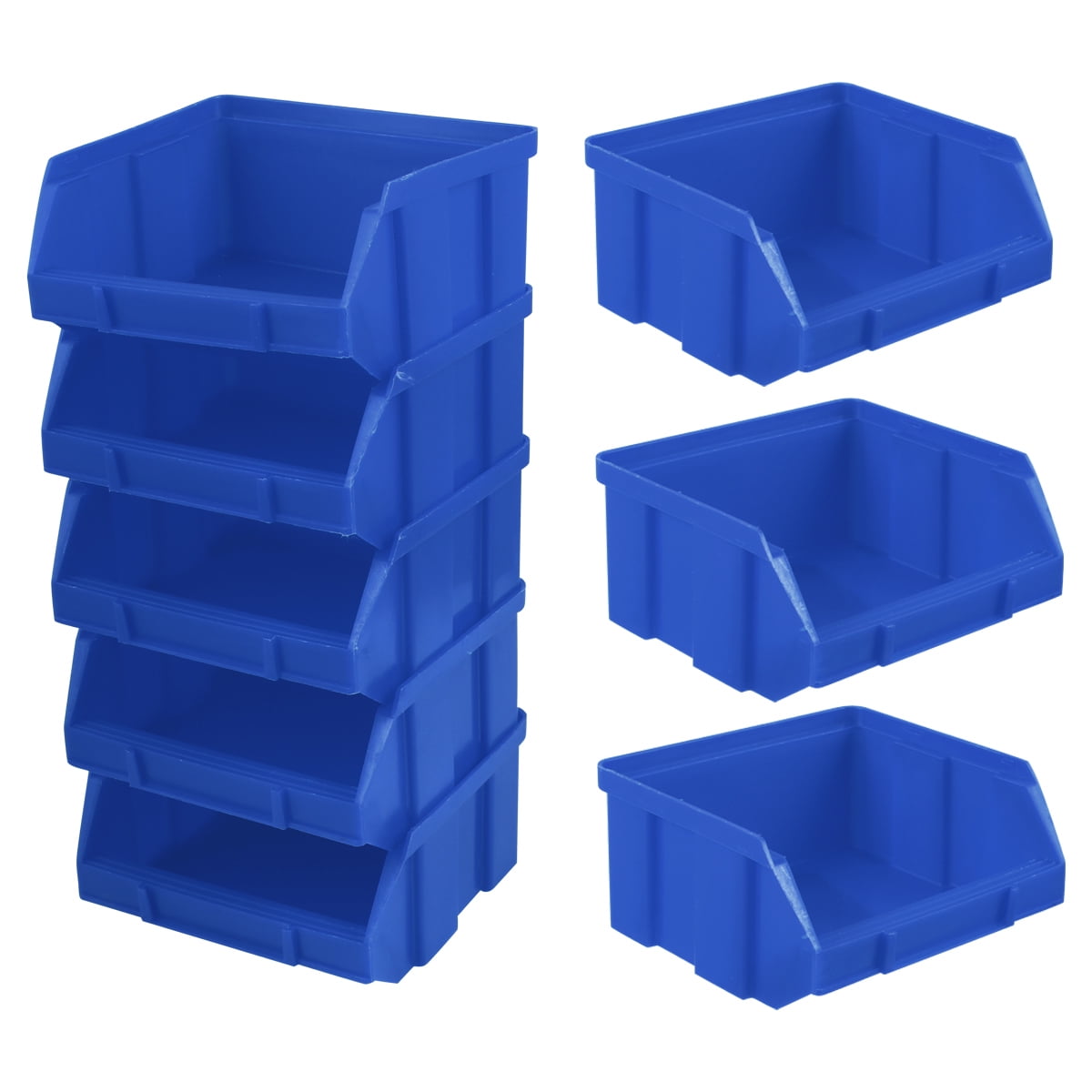 Radabaugh Tool Bins Garage Storage Bins Small Parts Container Stacking Storage Bin Wall Mounted Storage Bins 12 1 Acrylic Bracket Shelf Rectangle WFX