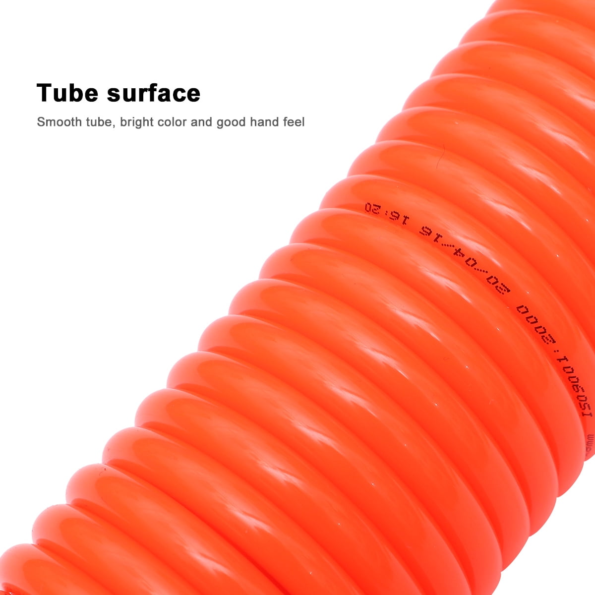 GOOHOCHY PU Pneumatic Hose Set 8x5mm 15 Meter Air Compressor Spring Hose Spiral Tube with Type C Quick Connector Air Duster for Air Compressor (Orange)