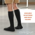 thumbnail image 5 of Core-Spun Light Support Compression Socks - 2 Pack, 10-15mmHg Compression, White/Trendsetter, X-Large, 5 of 6