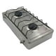 thumbnail image 4 of Parrilla Estufa De Acero Inoxidable Con 2 Quemadores Gas LP Para Sobreponer Besthelg 23451, 4 of 6