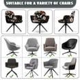 thumbnail image 6 of Xixirimido Butterfly Moon Daisy Flower Pattern Stretch Office Chair Cover Desk Chair Cover for Armrest Chair Universal Swivel Chair Slipcovers Mid Back Accent Dining Chair Protector, 6 of 7