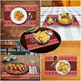 thumbnail image 5 of Christmas Placemats Set of 6, 12x18 Inch Red Buffalo Plaid Winter Xmas Pine Tree Snowflakes Retro Checked Farmhouse Seasonal Heat Resistant Table Mats for Dining Kitchen Birthday Party Holiday Decor, 5 of 6