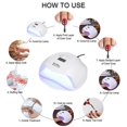 thumbnail image 2 of 54W UV LED Nail Lamp Professional Sunlight Nail Gail Dryer Machine Fingernails Toenails Curing Equipment Nail Art Tool US Plug, 2 of 4