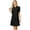 Black, variant on Women's Double Take Full Size Texture Collared Neck Short Sleeve Dress 98% Polyester 2% Spandex for daily wear