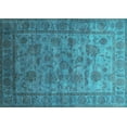thumbnail image 1 of Ahgly Company Indoor Rectangle Oriental Turquoise Blue Industrial Area Rugs, 2' x 4', 1 of 4