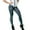 Black, variant on Women Pocket Short Velvet Slim Imitation Denim Skinny Pants Leggings