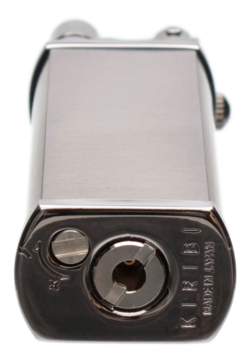 Black Nickel Kiribi Kenshi Double Soft Flame Pipe Lighter - 3080