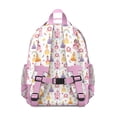 thumbnail image 3 of Colorful Princess Castle Pattern Backpack for School,Cute School Bag,Schoolbag with Adjustable Shoulder Straps & Padded Back,15.25"x11.5"x5.25", 3 of 5