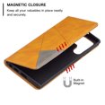 thumbnail image 6 of Feishell for Samsung Galaxy S23 Ultra 6.8 inch Folio Flip Case,Premium Durable PU Leather Magnetic Closure Credit Card Slots Kickstand Shockproof TPU Inner Wallet Phone Case,Yellow, 6 of 9