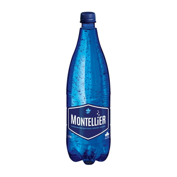 Montellier Carbonated Natural Spring Water 1L, Bottle, 1L